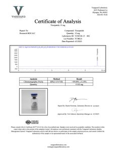 T15BLG COA 15.02mg 99.8%